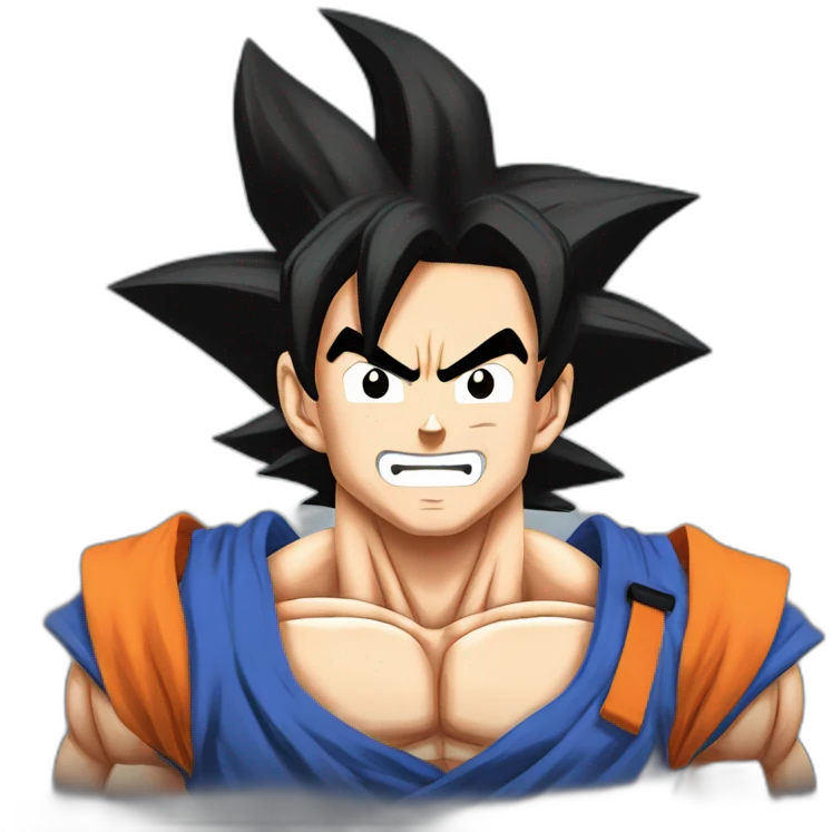Goku in supersaiyan emoji