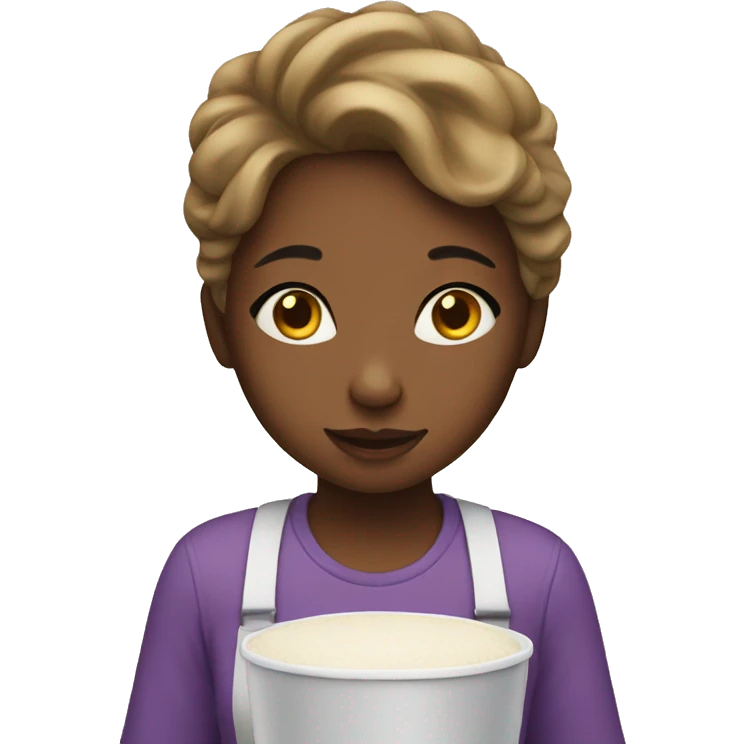 girl with food emoji