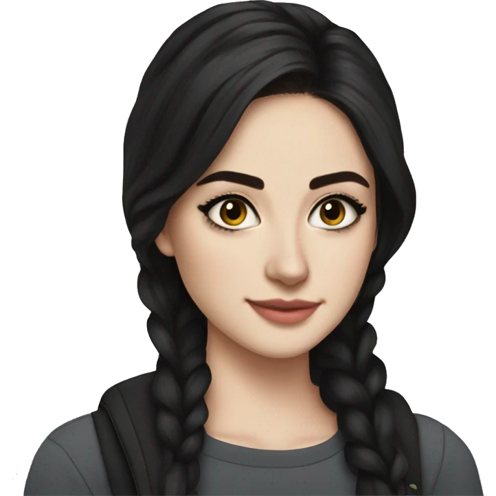 Hania amir, teen, full body, aesthetic, well detailed, black hair emoji