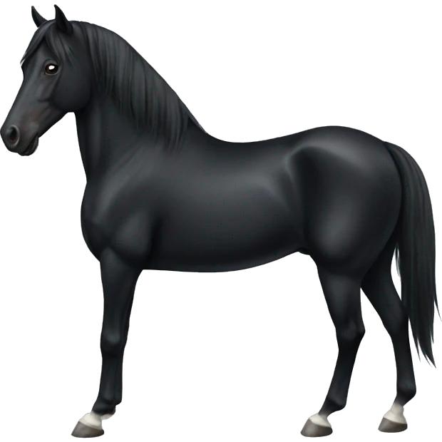 Black Horse  emoji