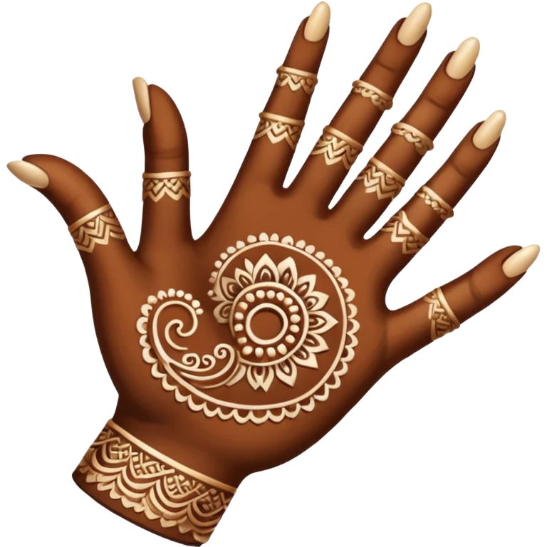 Henna hand emoji