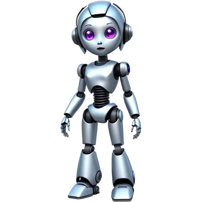 full body AI robot character Trixy emoji