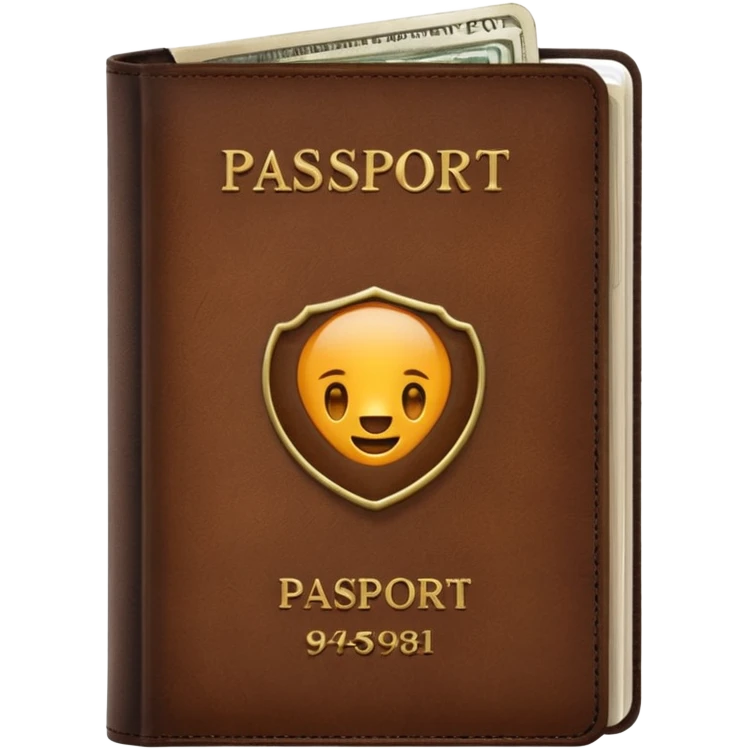 Travelling passport emoji
