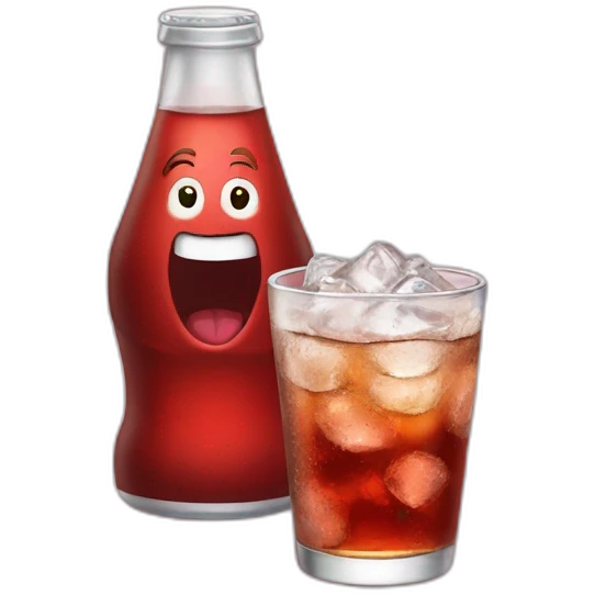 Père noël drink soda emoji
