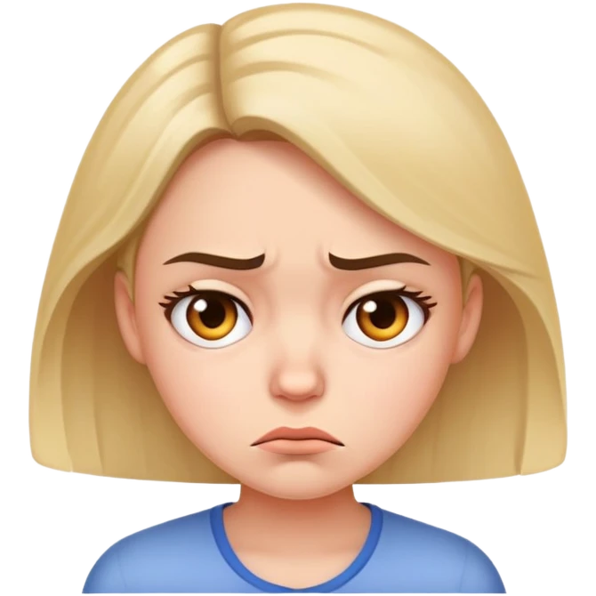 Annoyed girl emoji