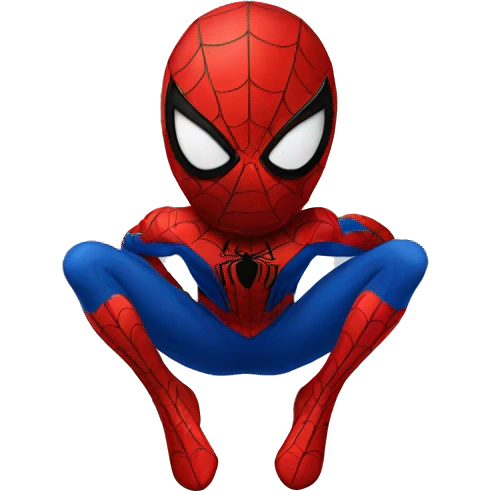 Spiderman on his back emoji
