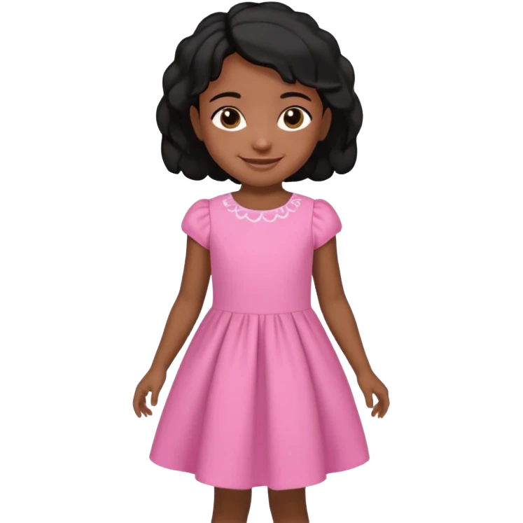 6 to 7 years black daughter with black hair emoji emoji