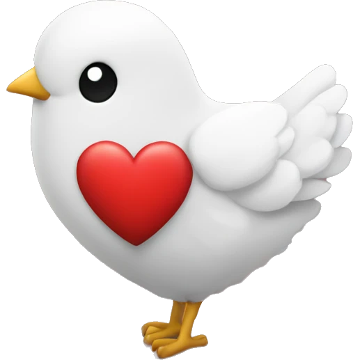 Heart with a flock  emoji