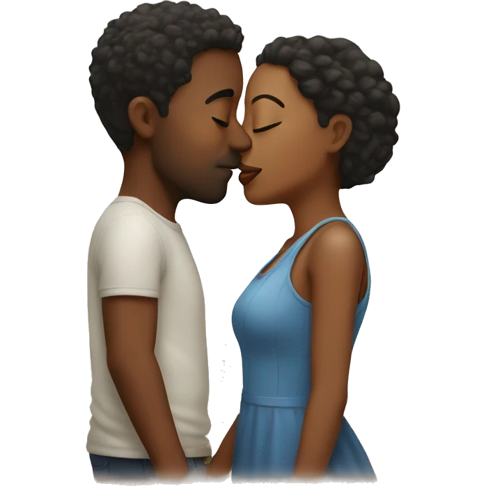 cute couple kissing  emoji