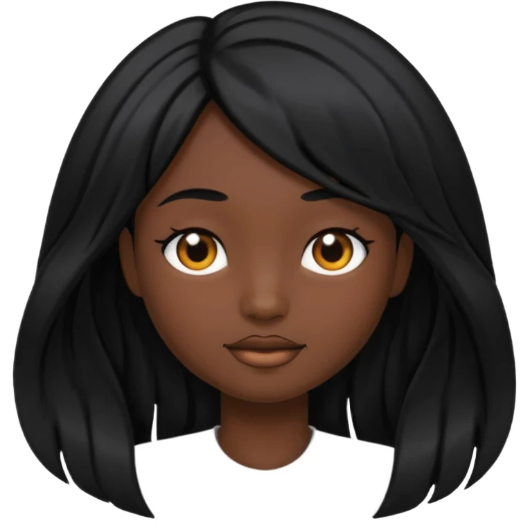 In black hair emoji