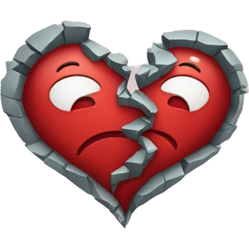 Broken heart emoji