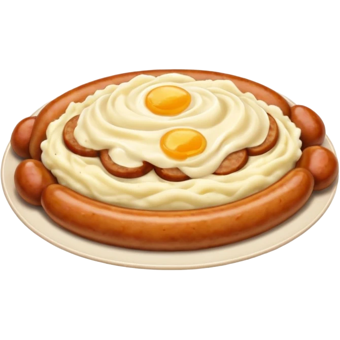 Sausages and mash emoji
