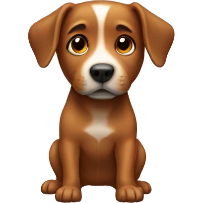 dog brown emoji