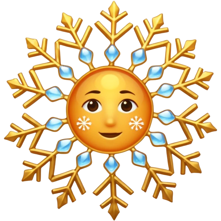 hair strand with sun and snowflake symbols emoji