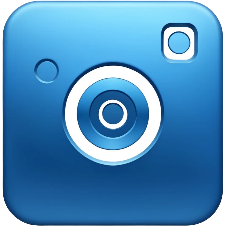 Instagram blue thick meta  symbol emoji