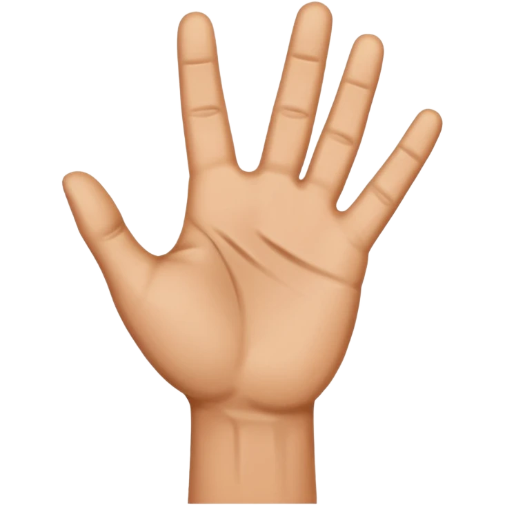 raised hand (stop gesture) emoji