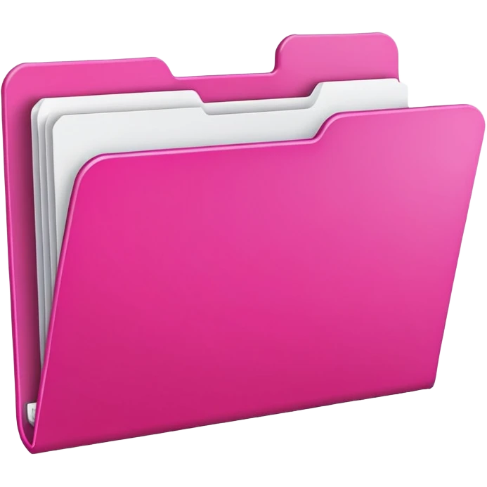 bright pink file folder emoji