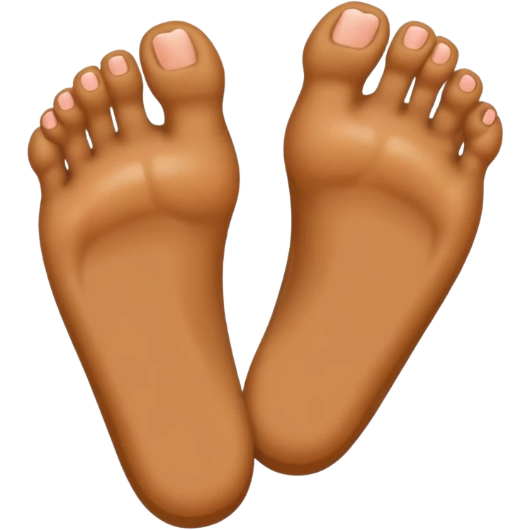 Hairy barefoot feet emoji