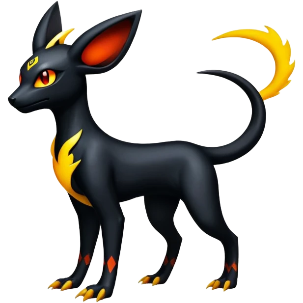 Salandit-Umbreon-Houndoom-Fakémon-hybrid-creature (full body)  emoji