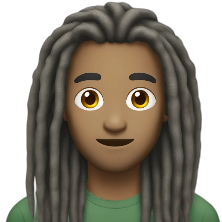 Generated me dreadlock white men emoji