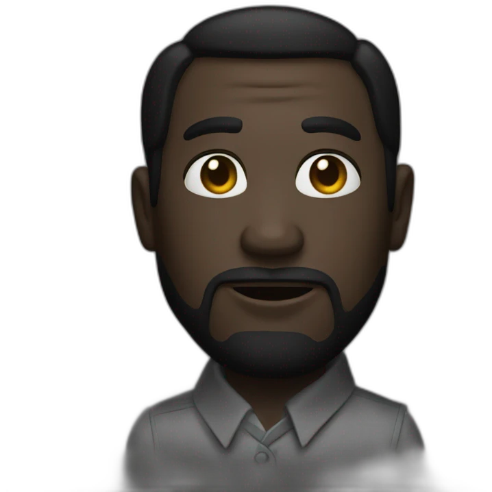 Un noir emoji