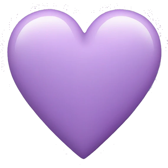 Lilac heart emoji