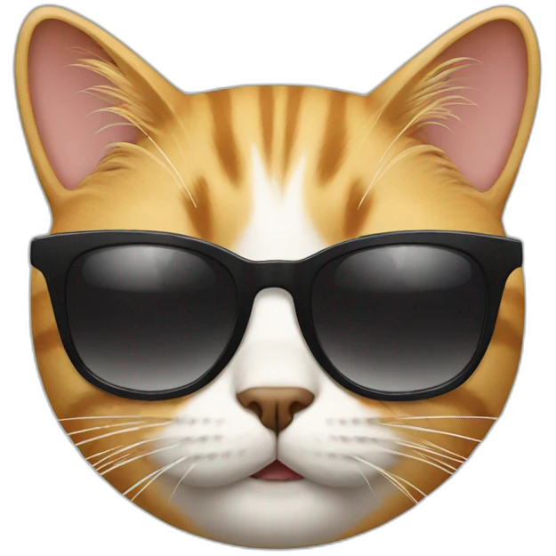 Cat with sunglasses emoji
