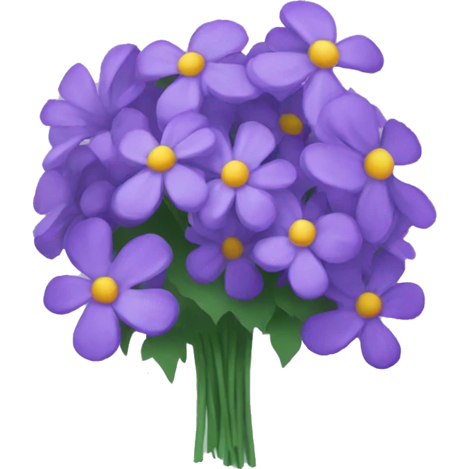 violet flower bouquet emoji