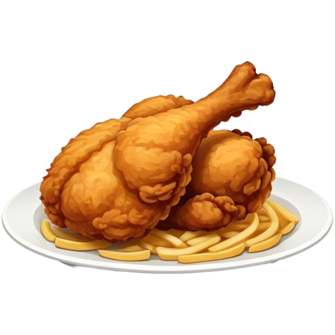 Fried chicken emoji