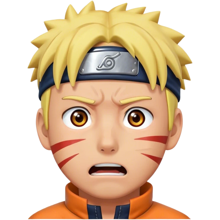 Scared Naruto  emoji
