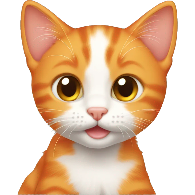 Orange kitten emoji