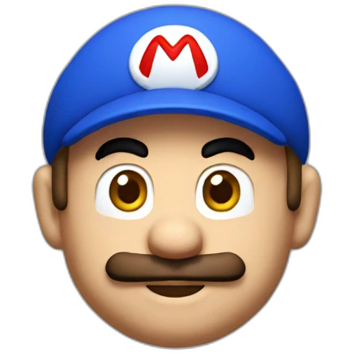 mario but with blue cap emoji