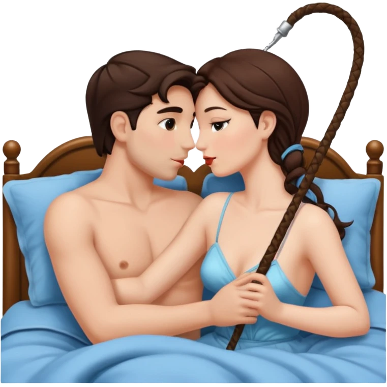 👙💦👩‍❤️‍💋‍👨🍆🛏️⛓️ emoji