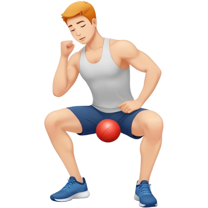 person exercising with good pain, optimal workout emoji