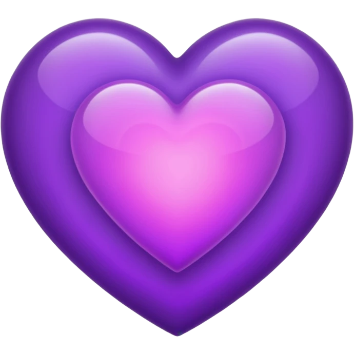 purple heart with a soft glow emoji