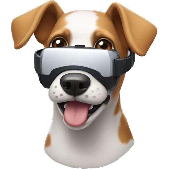 vR dog emoji
