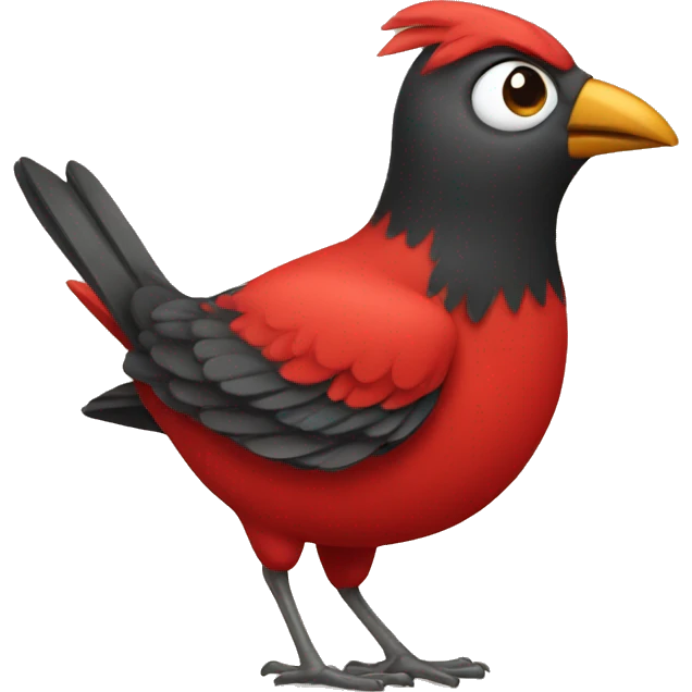 Red bird emoji emoji