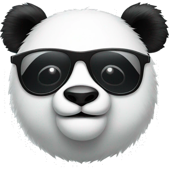 Panda with sunglasses  emoji