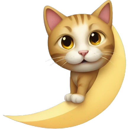 Cat on the moon emoji