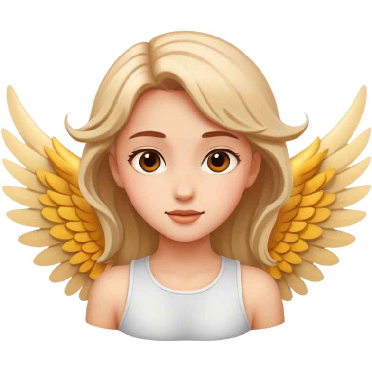 a girl with wings flying emoji