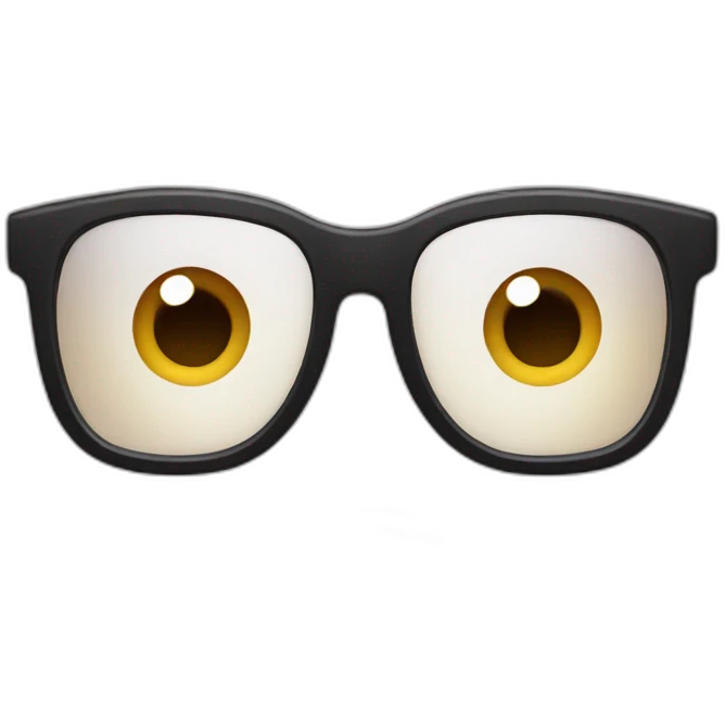 surprised with glasses emoji