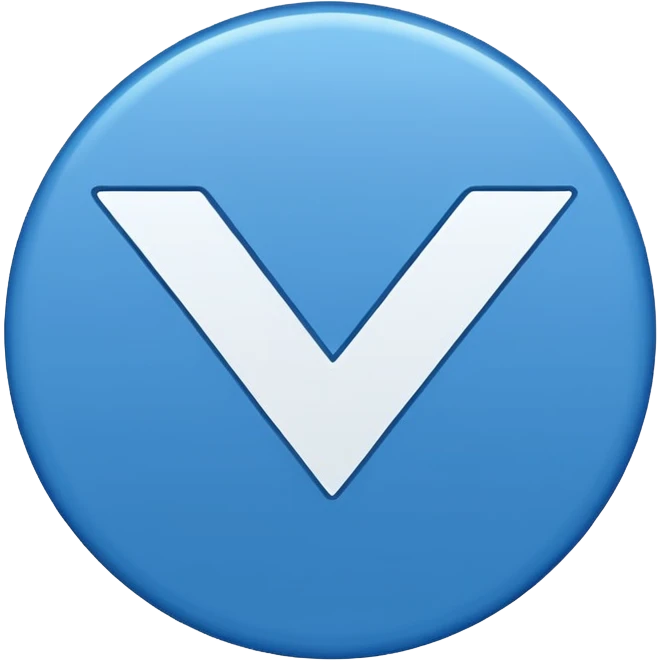 Give me a blue color round shape tick emoji like verification tick emoji