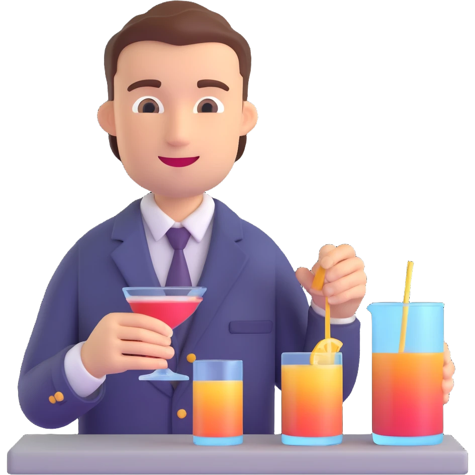 bartender mixing drinks emoji