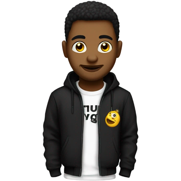 Me in a black “thug life” tshirt emoji