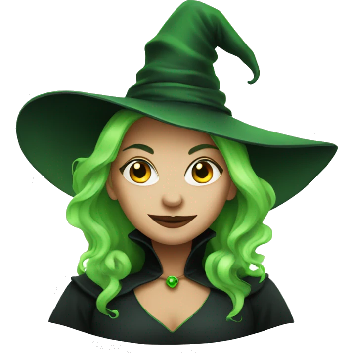 Green wicked witch  emoji