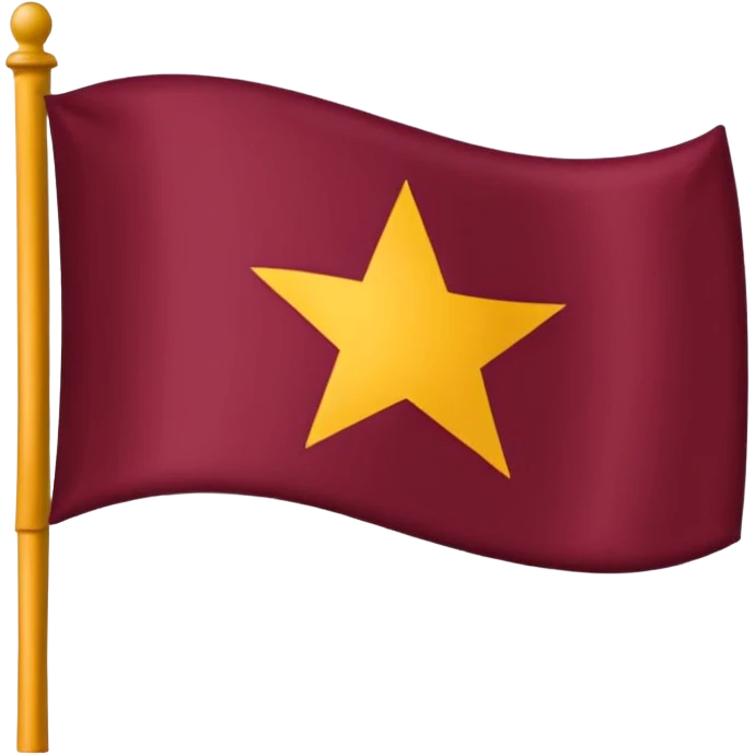 Bandera color vino sin diseño emoji