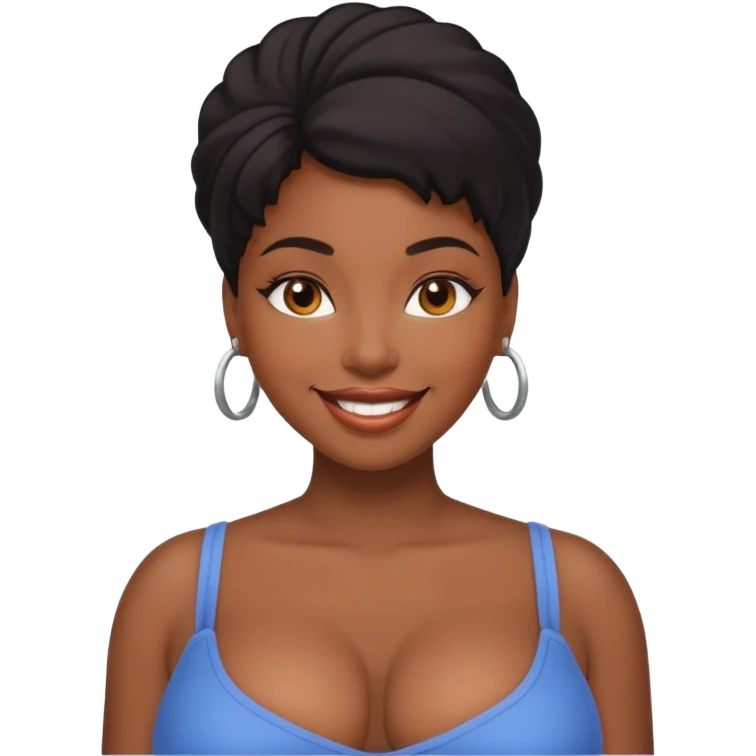 black woman big breast emoji emoji