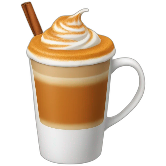 Pumpkin spice latte emoji