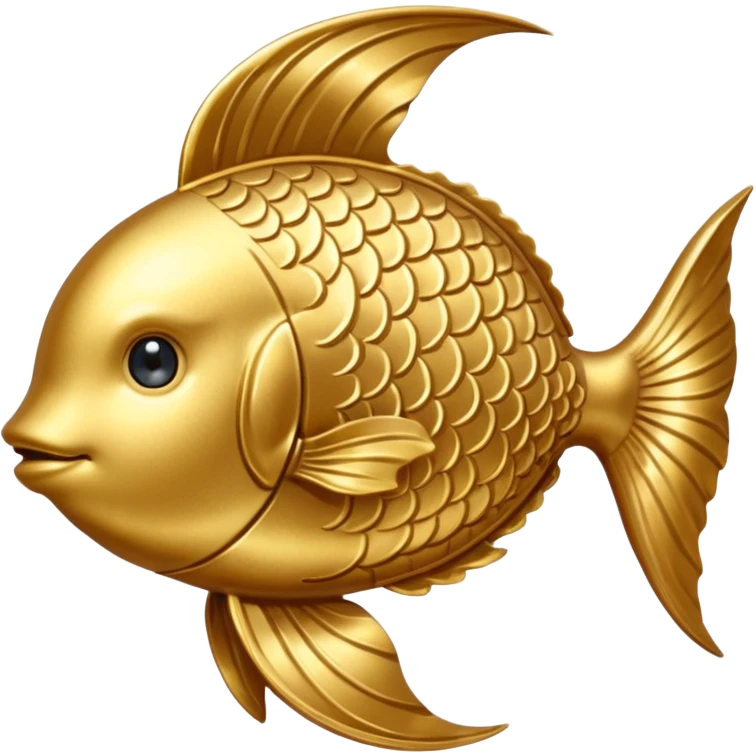 Gold Pisces symbol H emoji