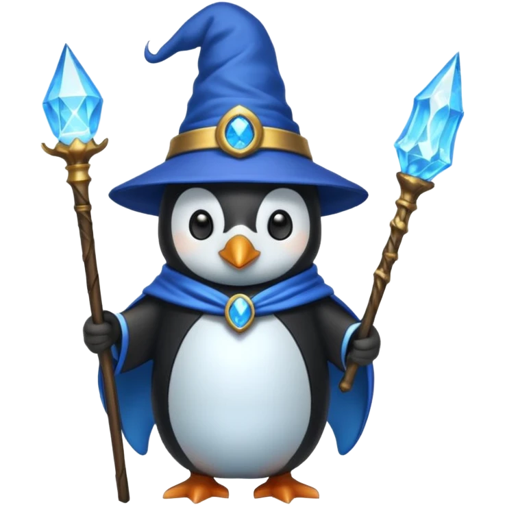 Penguin Wizard emoji